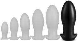 EggPlay Saurus Egg XXXL - prémium szilikon análsapka fekete - pajkospajtas