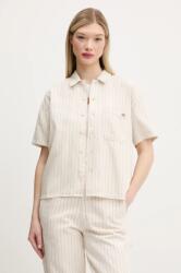 Dickies pamut ing női, galléros, bézs, relaxed, DK0A4Z7UC481 - bézs S