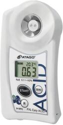 ATAGO PAL-Easy ACID7 Master Kit áfonya digitális refraktométer savtartalom (0, 1-4％) mérésére, 100 mérés rögzítése, NFC adatátvitel (7307)