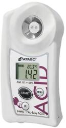 ATAGO PAL-Easy ACID11 Master Kit szilva digitális refraktométer savtartalom (0, 1-4％) mérésére, 100 mérés rögzítése, NFC adatátvitel (7311)