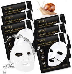 NOVA KISS Set Tratament Premium 6 Masti Concentrate cu Secretie Filtrata de Melc si Colagen, NOVA KISS Masca de fata