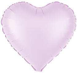 PartyPal Fólia lufi, 18"/45cm, szív, matt halvány lila