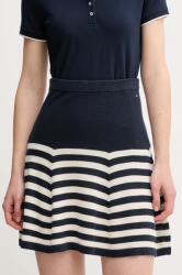 Tommy Hilfiger selyem szoknya sötétkék, mini, harang alakú, WW0WW44475 - sötétkék M