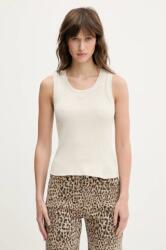 Tommy Jeans pamut top bézs, DW0DW21369 - bézs XS - answear - 8 590 Ft