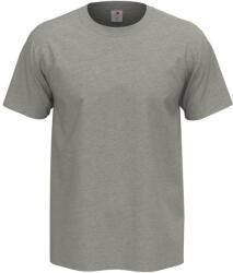 Stedman Comfort, körkötött rövid ujjú férfi póló, Grey Heather-M (ST2100-GYH-M)