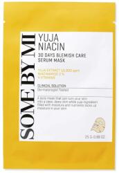 Some By Mi Yuja Niacin Blemish Care Serum Mask folthalványító és hidratáló fátyolmaszk, 25 ml