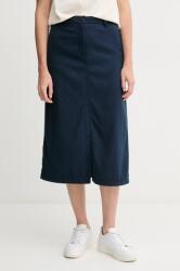 Tommy Hilfiger szoknya sötétkék, mini, egyenes, WW0WW44726 - sötétkék 34