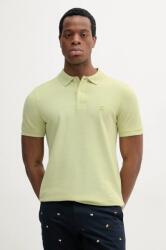 United Colors of Benetton pamut póló zöld, férfi, melange, 3088U3023 - zöld XL