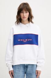 Guess Jeans pamut melegítőfelső fehér, női, mintás, W5GQ17 K68I4 - fehér XS