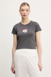 Converse t-shirt női, szürke, 10027383-A02 - szürke XL