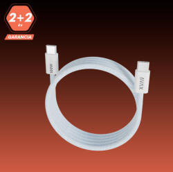 AVAX CB610LB MAGNETY 100W USB-C mágneses gyorstöltő kábel, fonott 1m, világoskék (CB610LB)