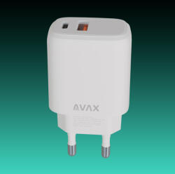 AVAX CH312W SPEEDY USB A + USB C töltő adapter, 12W (CH312W)