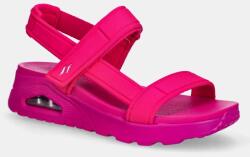 Skechers szandál UNO rózsaszín, női, éksarkú, 119814 - rózsaszín Női 39