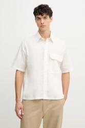 Giorgio Armani pamut ing férfi, galléros, bézs, relaxed, XM000449 AF13167 - bézs XXL