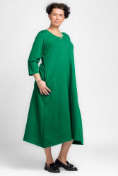 Pierino Rochie lunga A-line verde smarald, din tricot de bumbac Talie unica