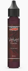 Pentart bársonypor, gránátvörös, 30 ml