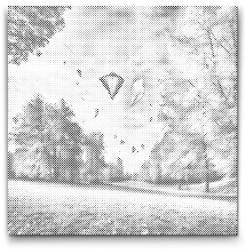  PontPöttyöző - Sárkányeregetés Méret: 50x50cm, Keretezés: Műanyagtáblával, Szín: Zöld