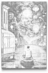  PontPöttyöző - Éjszakai kirándulás Méret: 40x60cm, Keretezés: Műanyagtáblával, Szín: Kék