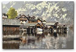  Festés számok szerint - Hallstatt, Ausztria Méret: 40x60cm, Keretezés: Műanyagtáblával