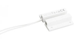 SATEL K-1 2E Mágneses nyitásérzékelő, felületre szerelhető, 2 lezáró ellenállás: 1.1 kOhm, 24.2x7.2 mm, fehér