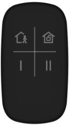 Hikvision DS-PKF1-WE/BLACK Távirányító AXPro központokhoz, négygombos, 868 MHz, 1x CR2032, fekete