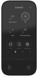 Ajax KEYPAD-TOUCHSCREEN-BLACK Keypad TouchScreen 5 érintőképernyős kezelő, kártyaolvasóval, fekete