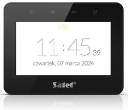 Satel INT-TSG2R-B 4.3 érintőképernyős kezelő, fekete, Mifare hitelesítés