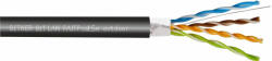 BITNER TI0092-100 F/UTP dupla köpenyes kültéri földkábel, PVC+PE, cat5e, 100m/tekercs