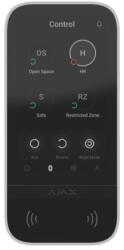 Ajax KEYPAD-TOUCHSCREEN-WHITE Keypad TouchScreen 5 érintőképernyős kezelő, kártyaolvasóval, fehér