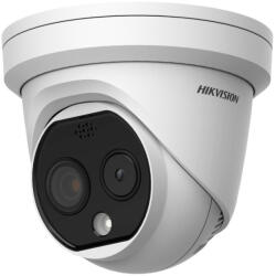 Hikvision DS-2TD1228-2/QA IP hő- (256x192) 90°x65, 4° és láthatófény (4 MP) kamera, -20°C-150°C, villogófény-/hangriasztás
