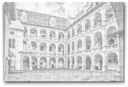  PontPöttyöző - Graz, Ausztria Méret: 40x60cm, Keretezés: Keret nélkül (csak a vászon), Szín: Fekete