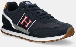 Hackett London bőr sportcipő HENDFOR PATCH sötétkék, férfi, HMS21452 - sötétkék Férfi 40