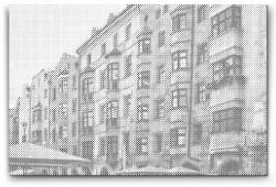  PontPöttyöző - Innsbruck, Ausztria Méret: 40x60cm, Keretezés: Kartonlemezen, Szín: Zöld