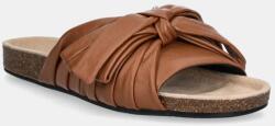 JW Anderson bőr papucs barna, női, SN0096 LA0161 640 - barna Női 36