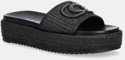 Guess papucs LONNEY fekete, női, platformos, FLJLNY FAB19 - fekete Női 40