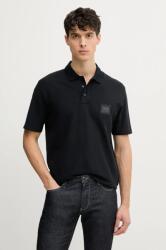 Giorgio Armani pamut póló sötétkék, férfi, nyomott mintás, XM000356 AF12758 - sötétkék XL