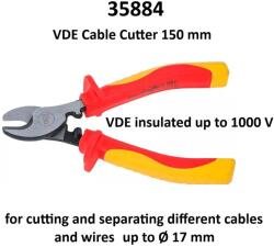 BGS technic Клещи vde клещи резачки 150 мм - за рязане на кабели до o17 мм ; bgs 35884