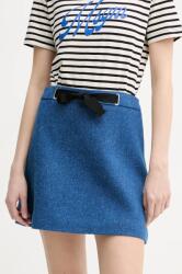 MSGM szoknya sötétkék, mini, harang alakú, 3841MDD15.257112 - sötétkék 34