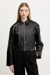 HUGO bőrdzseki - fekete XL - answear - 116 990 Ft