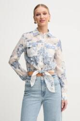 GUESS ing ADELAIDE női, galléros, bézs, regular, W5GH03 WH4K2 - bézs XS - answear - 27 990 Ft