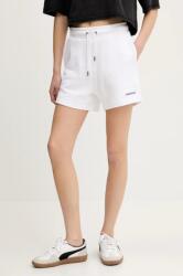 Guess Jeans pamut rövidnadrág női, fehér, sima, magas derekú, W5GD0O K68I4 - fehér L
