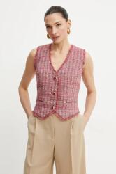 Marciano Guess mellény CLAUDIA rózsaszín, egysoros gombolású, 5GGN17 7302A - rózsaszín 38
