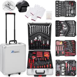 Tresko Set Trusa scule universala Tresko cu 735 piese crom-vanadiu + troler aluminiu - silver (wzkf14) Trusa unelte