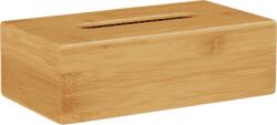Relaxdays Suport servetele, bambus, maro natur, 8, 5 x 27, 5 x 15, 5 cm (10024621MA)