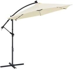 Juskys Umbrela cu iluminare LED pentru gradina, Juskys, 3 m, Crem (25463)