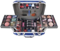 ZmileCosmetics Trusa de Machiaj "Traveller Blue Vanity Styles" 86 piese, geanta aluminiu (SCHMINK1360)
