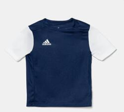 Adidas gyerek póló sötétkék, nyomott mintás, DP3219 - sötétkék 164