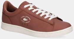 Lacoste bőr sportcipő CARNABY barna, férfi, 49SMA0032 - barna Férfi 46