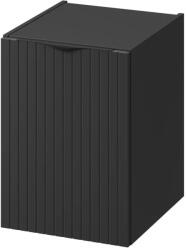 Cersanit Dulap baie suspendat cu usa riflat, 40 cm, negru mat, MDF, Cersanit Tirso (S1017-008)