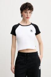 Converse t-shirt női, fehér, 10027396-A01 - fehér XL